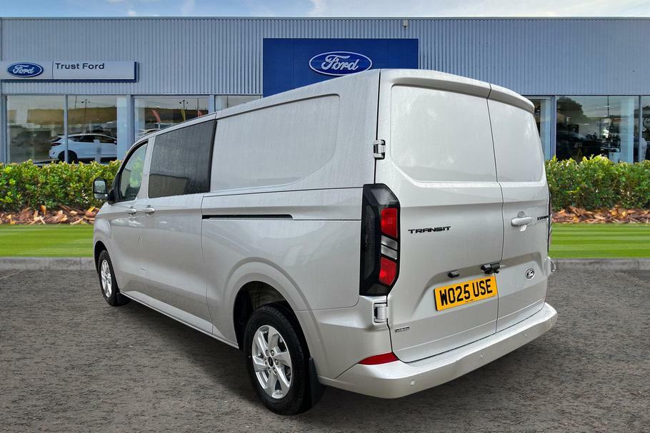 Ford Transit Custom 320 Limited L2 Lwb Double Cab In Van Fwd 2.5 WO25USE Silver #2