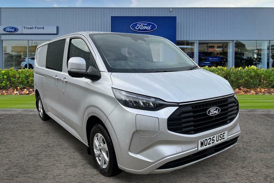Ford Transit Custom 320 Limited L2 Lwb Double Cab In Van Fwd 2.5 Silver