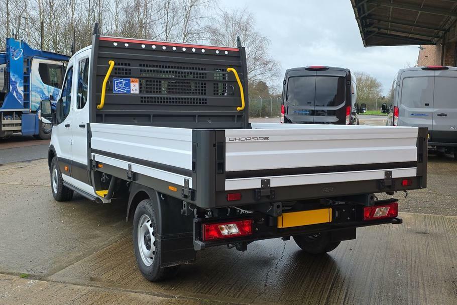 Ford Transit Custom 350 Leader L3 Lwb Double Cab Dropside Rwd 2.0 Ecob YP75KHY White #2
