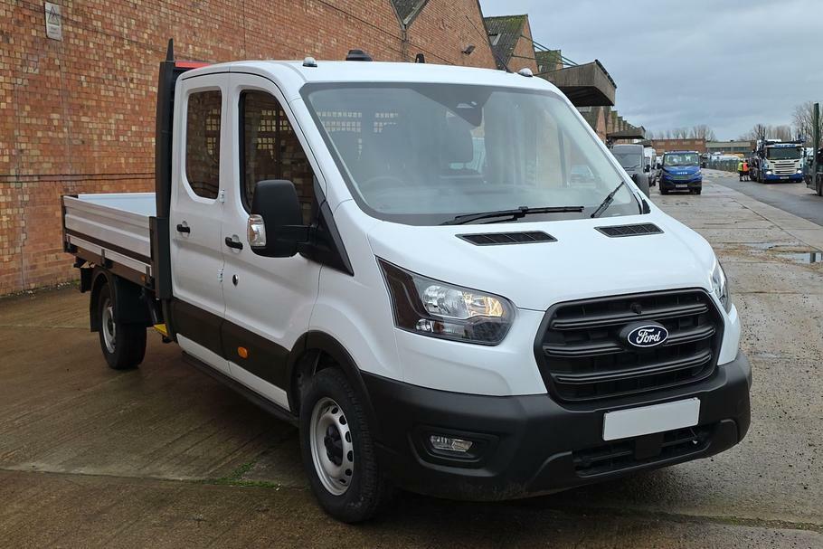 Ford Transit Custom 350 Leader L3 Lwb Double Cab Dropside Rwd 2.0 Ecob White