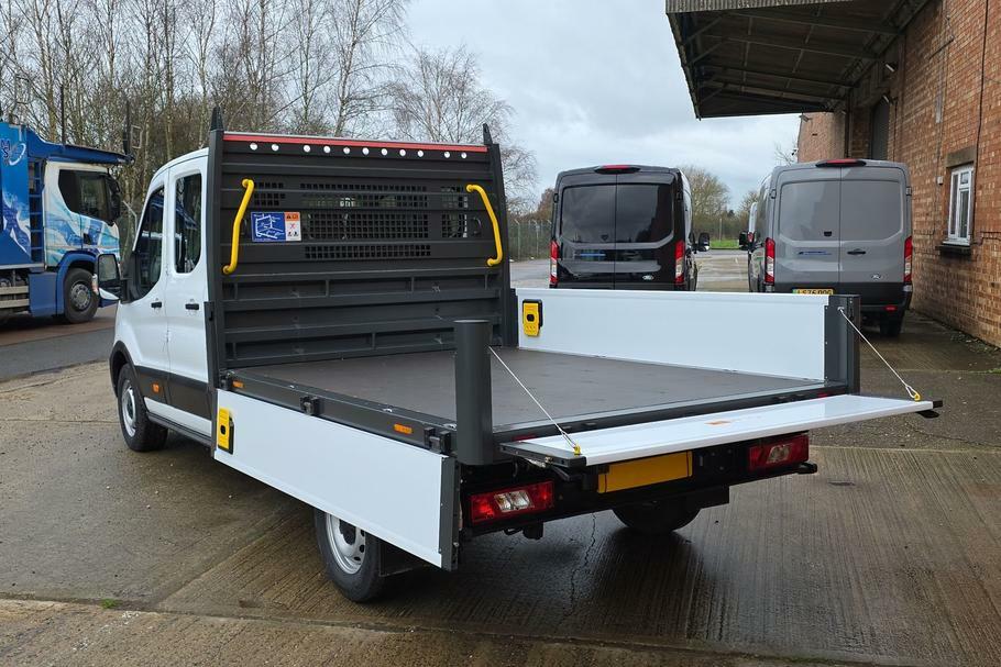 Ford Transit Custom 350 Leader L3 Lwb Double Cab Dropside Rwd 2.0 Ecob YP75KHY White #6