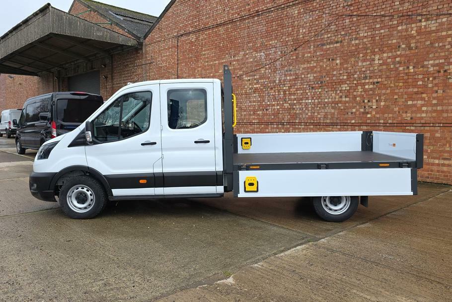 Ford Transit Custom 350 Leader L3 Lwb Double Cab Dropside Rwd 2.0 Ecob YP75KHY White #4