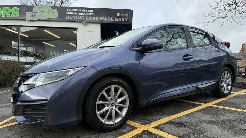 Honda Civic Hatchback 1.8 I-vtec S Euro 6 Ss 201515 YJ15VER Blue #6