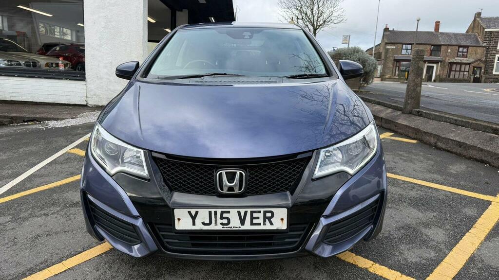 Honda Civic Hatchback 1.8 I-vtec S Euro 6 Ss 201515 YJ15VER Blue #2