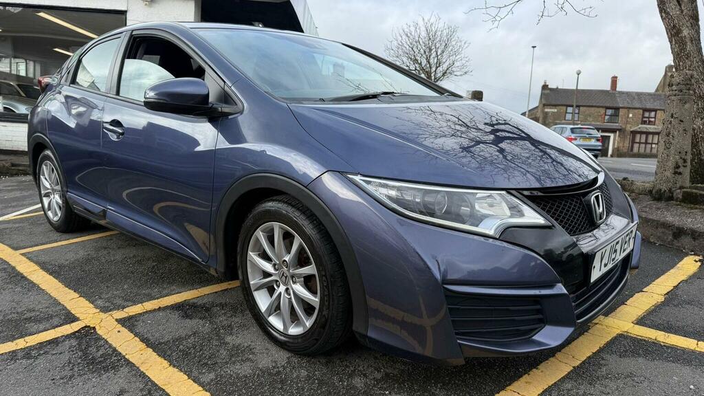 Honda Civic Hatchback 1.8 I-vtec S Euro 6 Ss 201515 YJ15VER Blue #4