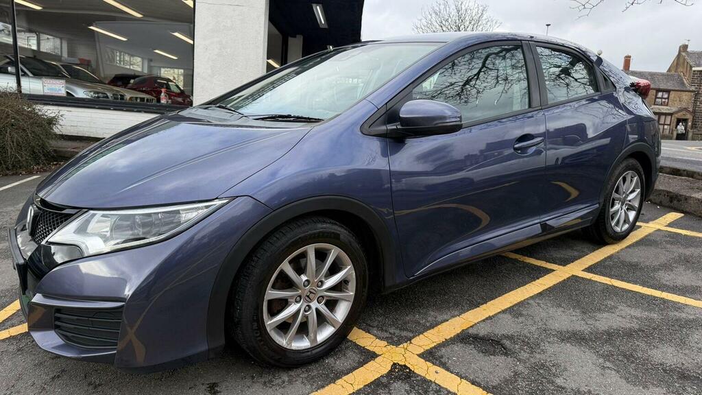 Honda Civic Hatchback 1.8 I-vtec S Euro 6 Ss 201515 YJ15VER Blue #3