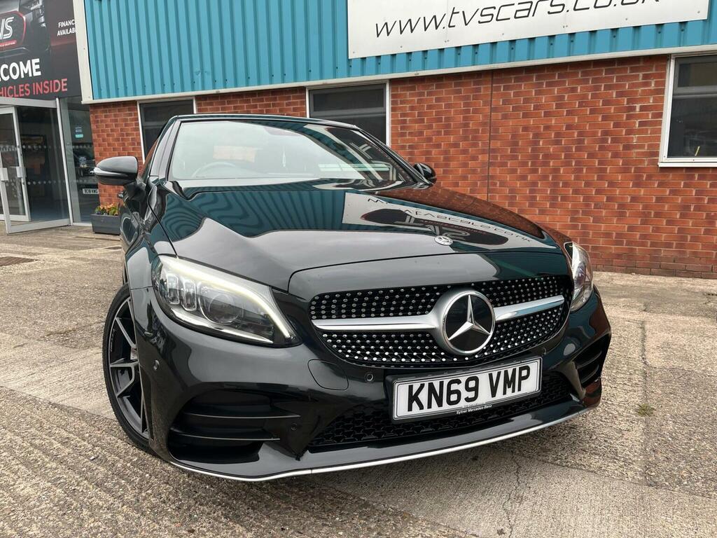 Mercedes-Benz C Class Convertible 2.0 C300d Amg Line Premium Cabriolet KN69VMP Black #3