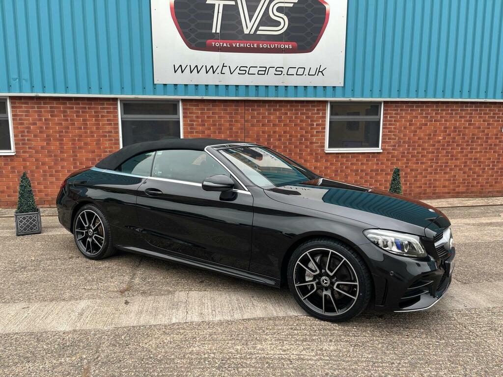 Mercedes-Benz C Class Convertible 2.0 C300d Amg Line Premium Cabriolet KN69VMP Black #4