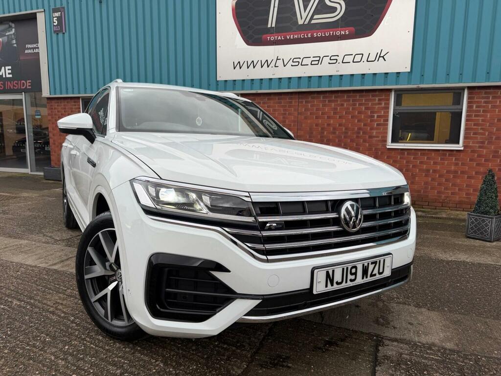 Volkswagen Touareg Suv 3.0 Tdi V6 R-line Tiptronic 4Motion Euro 6 S NJ19WZU White #3