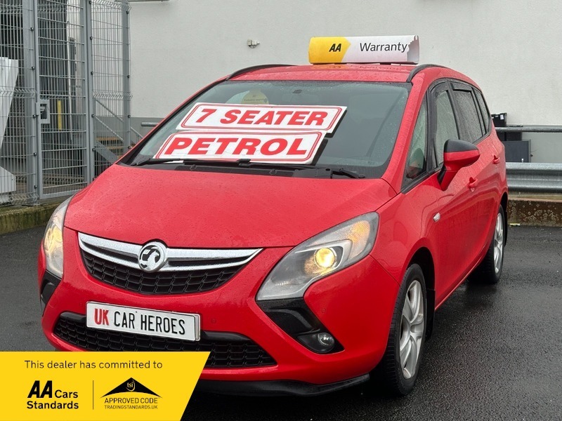 Vauxhall Zafira Exclusiv 1.4 Trubo Red