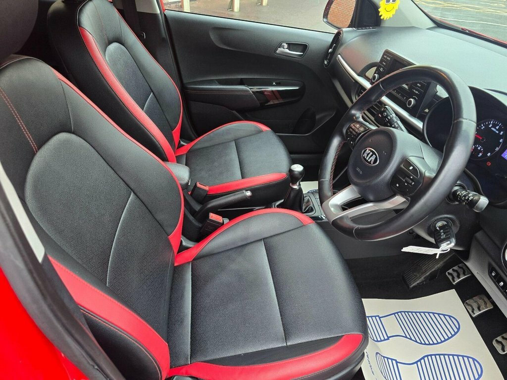 Kia Picanto Hatchback LJ18WWZ Red #3