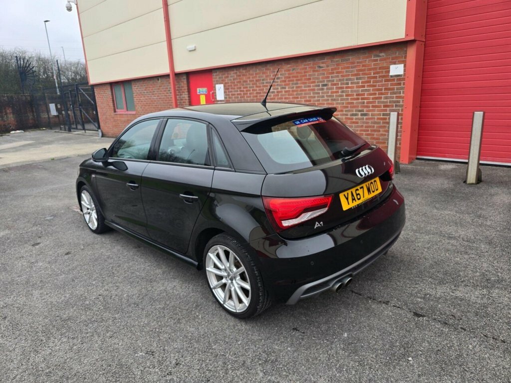 Audi A1 Hatchback YA67WOD Black #6