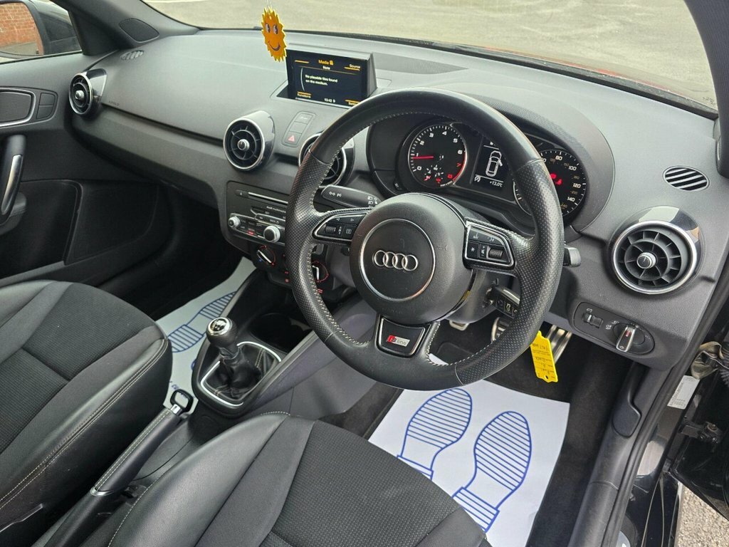 Audi A1 Hatchback YA67WOD Black #3