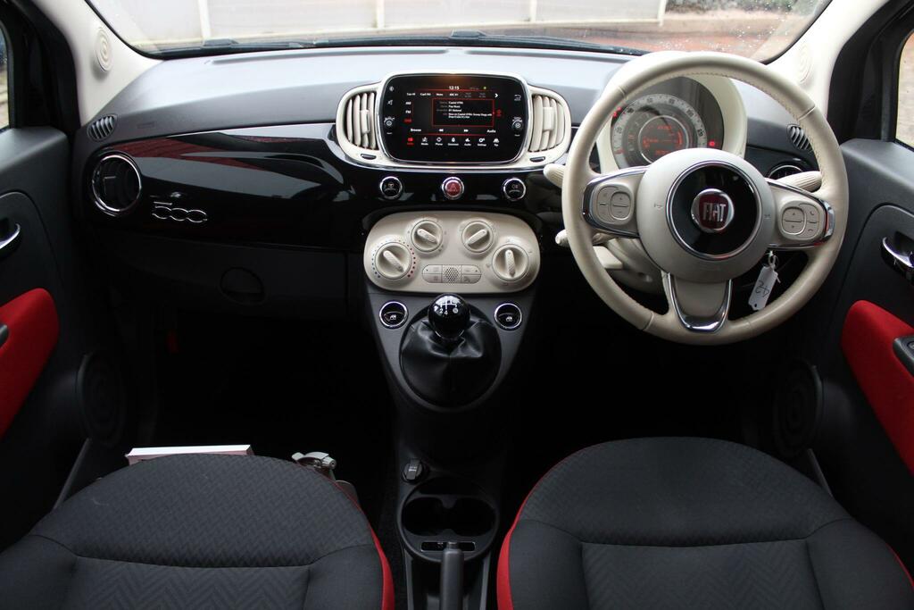 Fiat 500 Hatchback HY67JOU Black #3