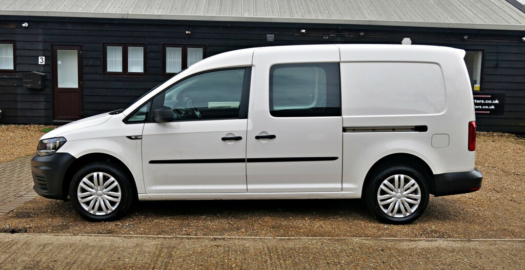 Volkswagen Caddy Maxi Combi Van Kombi Tailgate Aircon 5 Seat No Vat Twin White #5