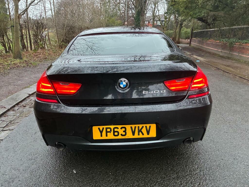 BMW 6 Series Gran Coupe 3.0 640D M Sport Euro 5 S S YP63VKV Black #6