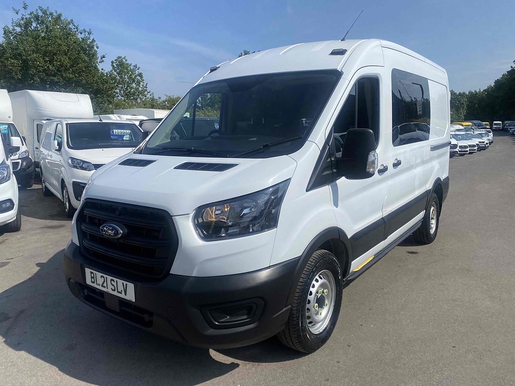 Ford Transit Custom 2.0 350 Ecoblue Leader Panel Van BL21SLV White #3