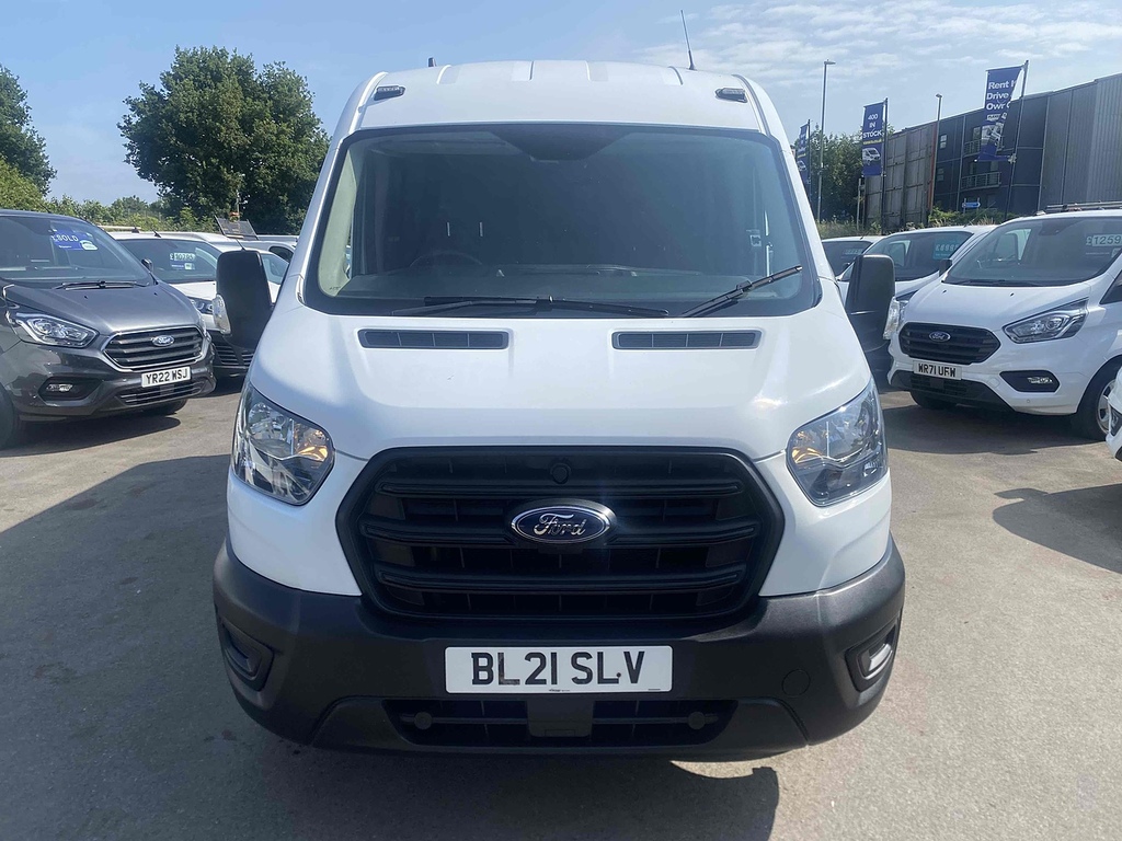 Ford Transit Custom 2.0 350 Ecoblue Leader Panel Van BL21SLV White #2