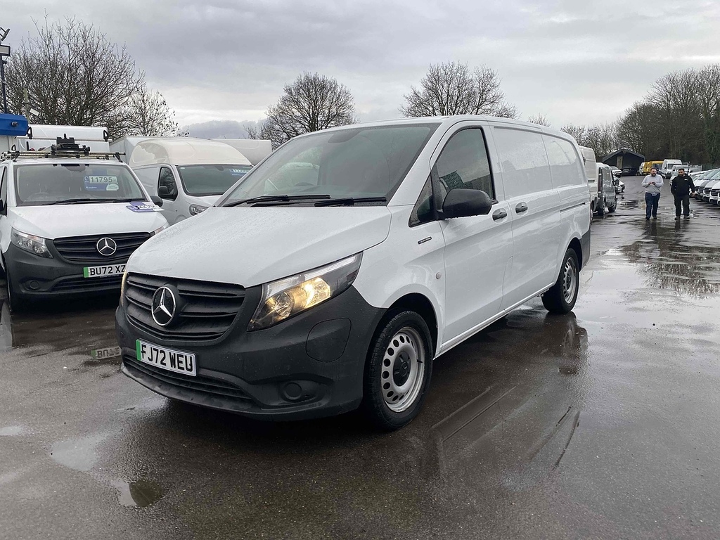 Mercedes-Benz eVito 116 E 66Kwh Progressive Panel Van 6Dr Aut FJ72WEU White #3