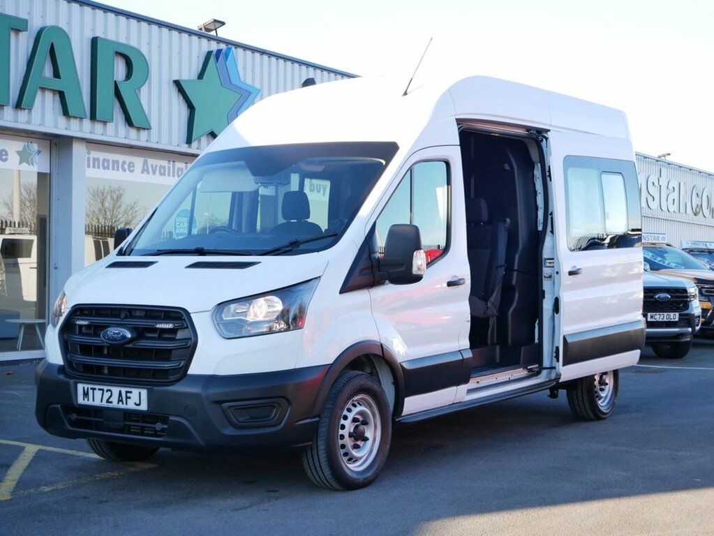 Ford Transit Custom 2L 2.0 350 Ecoblue Leader Crew Van Double Cab 6Dr MT72AFJ White