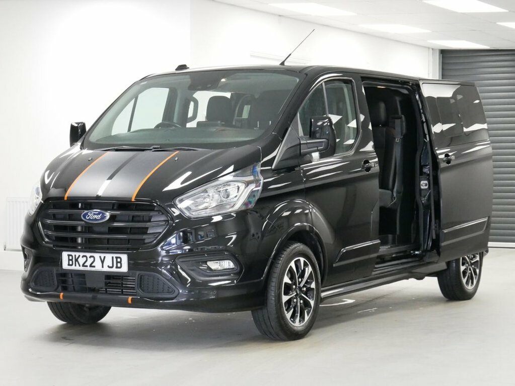 Ford Transit Custom 2L 2.0 320 Ecoblue Sport Crew Van Double Cab D Black
