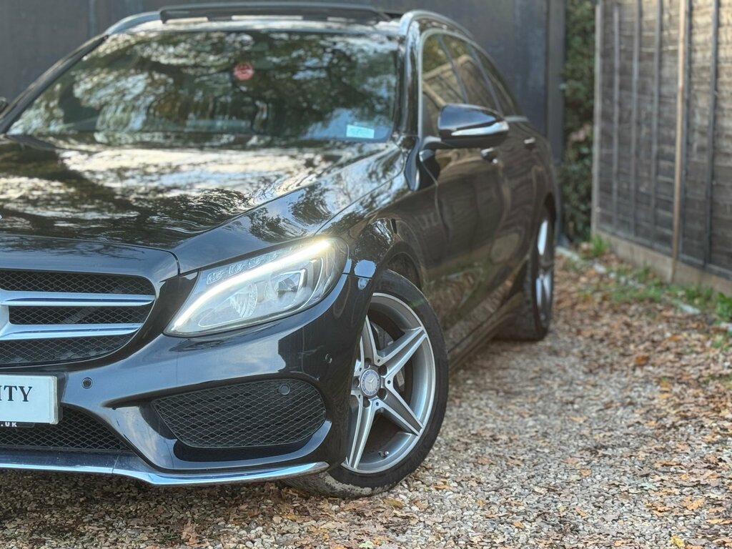 Mercedes-Benz C Class 2.0 C200 Amg Line Estate 7G-tronic Eur OY15UCG Black #5