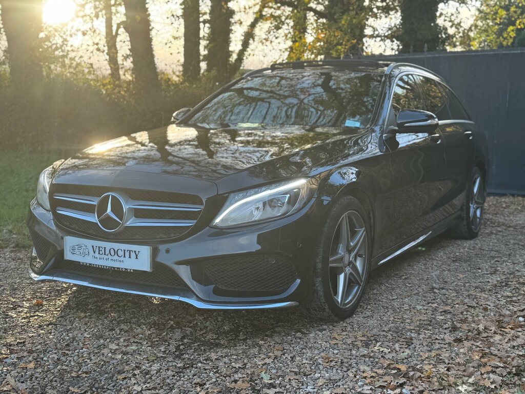 Mercedes-Benz C Class 2.0 C200 Amg Line Estate 7G-tronic Eur OY15UCG Black #3