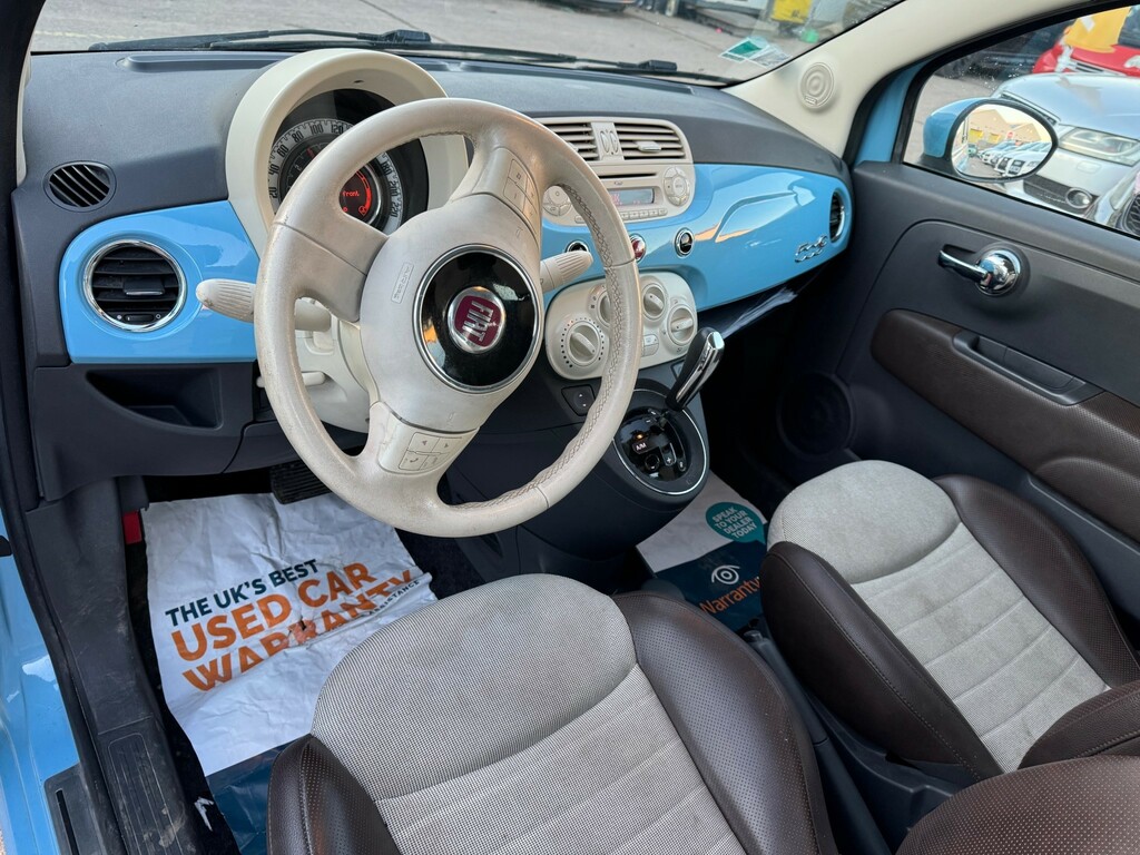 Fiat 500C 0.9 Twinair Cult Convertible Dualogic E LK60MXY Blue #5