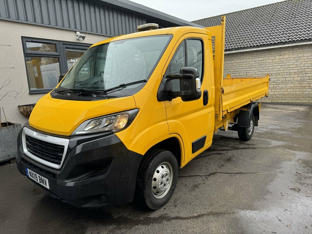 Peugeot Boxer 2.0 Blue Hdi 335 L2 Cc 130 Bhp Tipper Euro 6 Clea NX19BNV Yellow #3