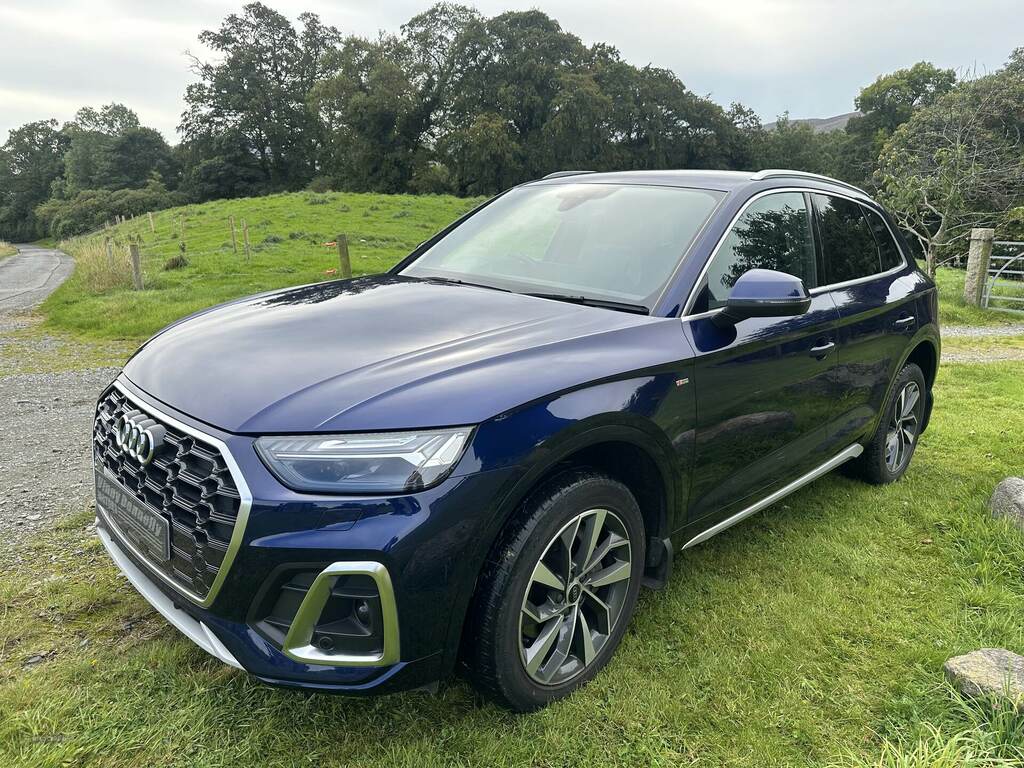 Audi Q5 40 Tdi Quattro S Line S Tronic SIJ918 Blue #4