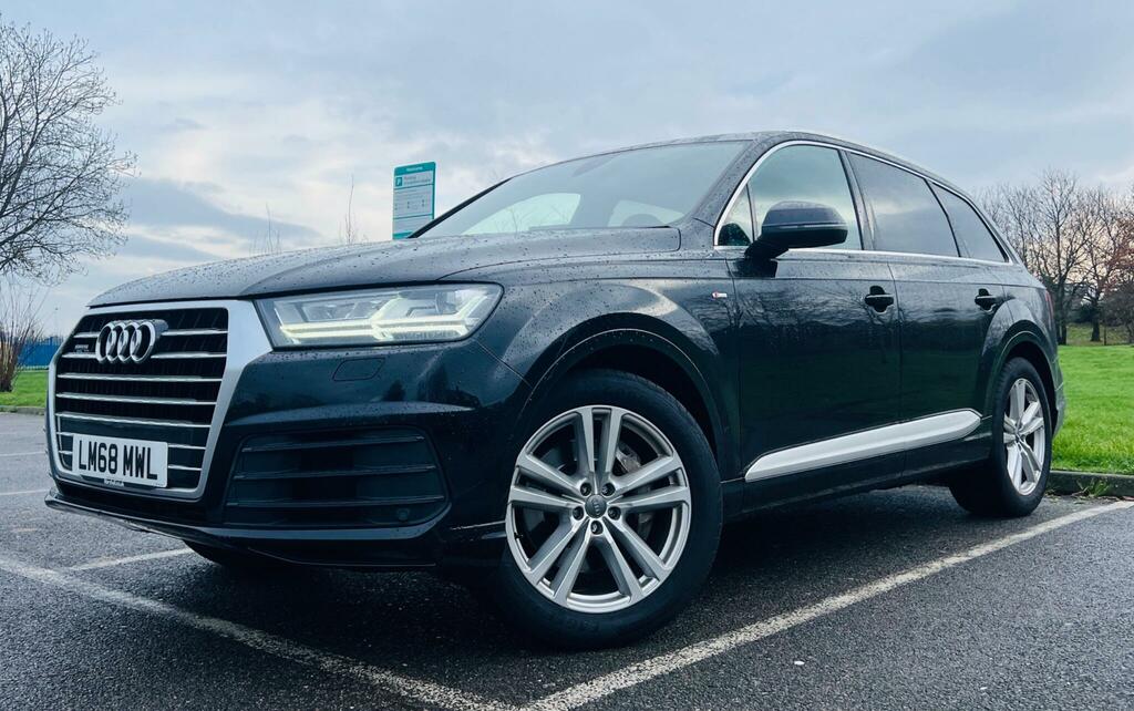 Audi Q7 3.0 Tdi V6 50 S Line Tiptronic Quattro Euro 6 Ss LM68MWL Black #6