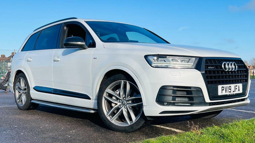 Audi Q7 3.0 Tdi V6 45 S Line Tiptronic Quattro Euro 6 Ss PV19JFA White #4