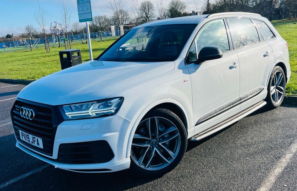 Audi Q7 3.0 Tdi V6 45 S Line Tiptronic Quattro Euro 6 Ss PV19JFA White #5