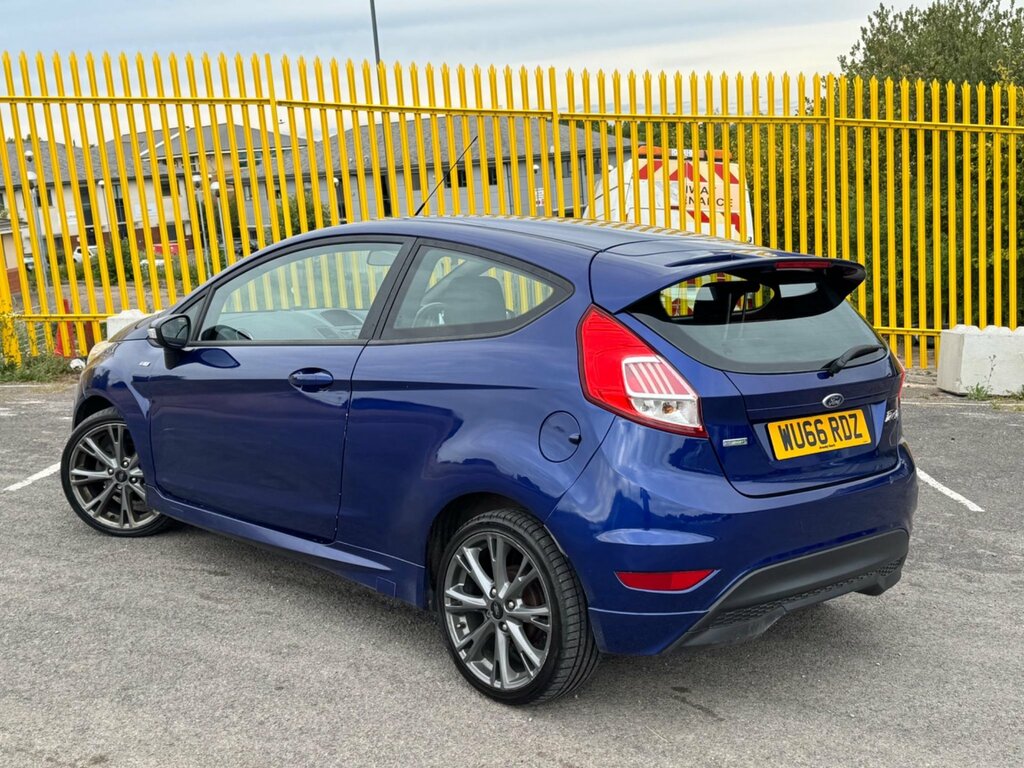 Ford Fiesta 1.0T Ecoboost St-line Euro 6 Ss WU66RDZ Blue #2