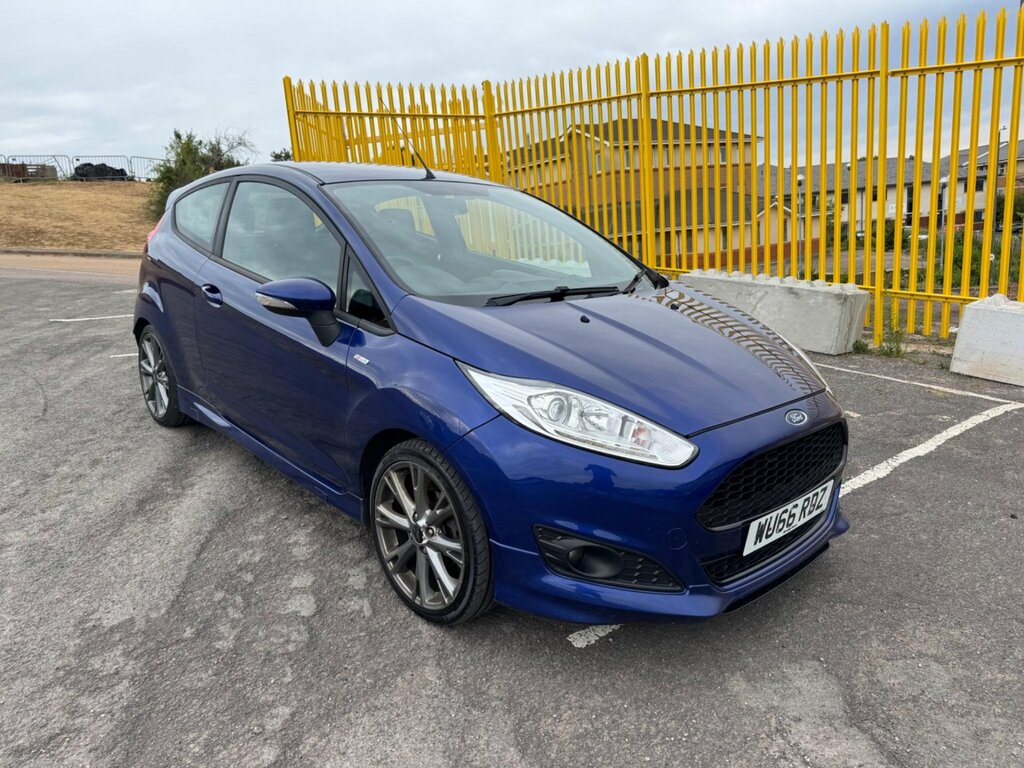 Ford Fiesta 1.0T Ecoboost St-line Euro 6 Ss WU66RDZ Blue #4
