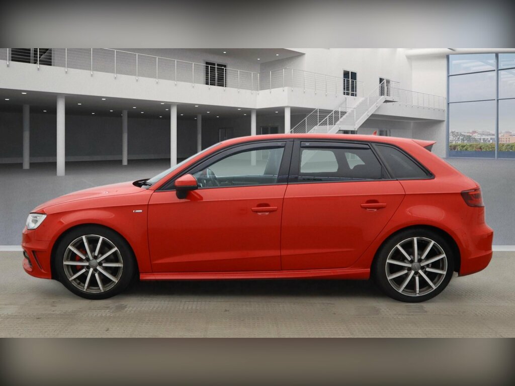Audi A3 2.0 Tdi S Line Sportback Euro 6 Ss SY65VRJ Red #3