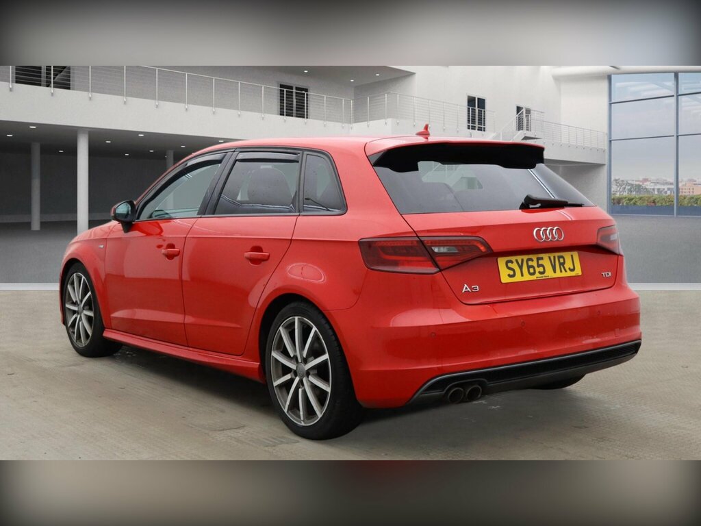 Audi A3 2.0 Tdi S Line Sportback Euro 6 Ss SY65VRJ Red #2