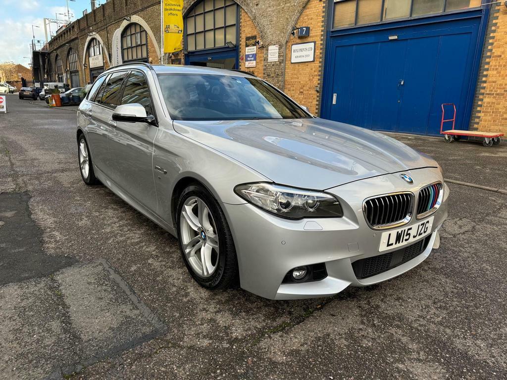 BMW 5 Series 2.0 520I M Sport Touring Euro 6 S S Silver #4
