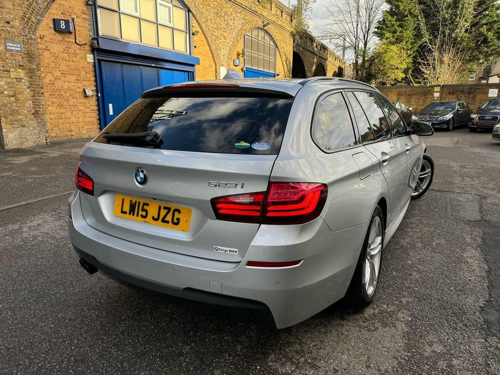 BMW 5 Series 2.0 520I M Sport Touring Euro 6 S S Silver #6