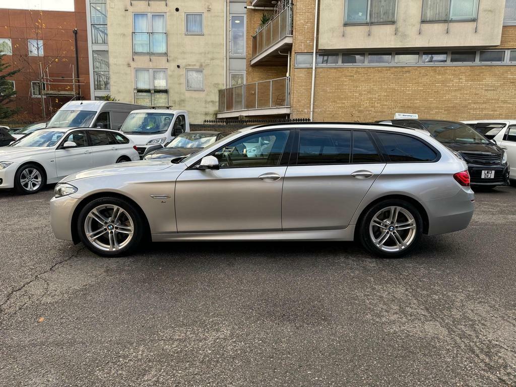 BMW 5 Series 2.0 520I M Sport Touring Euro 6 S S Silver #3