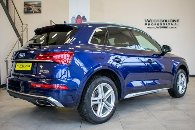 Audi Q5 2.0 Tfsi 45 S Line Suv S Tronic Quattro FV72SVU Blue #4
