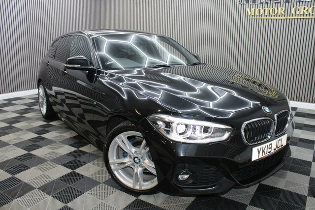 BMW 1 Series 2.0 118D M Sport Hatchback Euro 6 YK19JCL Black #2