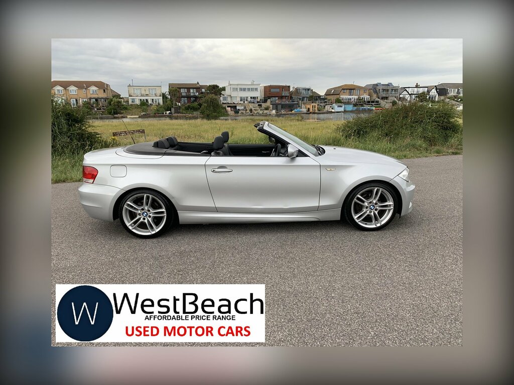 BMW 1 Series 2.0 118I M Sport Convertible Eur MT10RZZ Silver #2