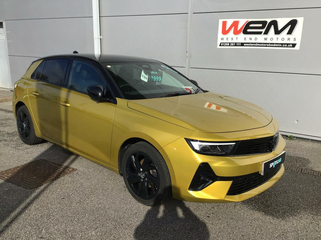 Vauxhall Astra 1.2 Turbo Gs Hatchback Euro 6 S Yellow