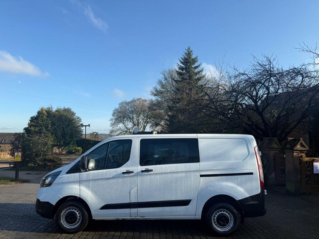 Ford Transit Custom 2.0 300 Ecoblue Leader Crew Van L1 H1 Euro 6 Ss ML20CBU White #2
