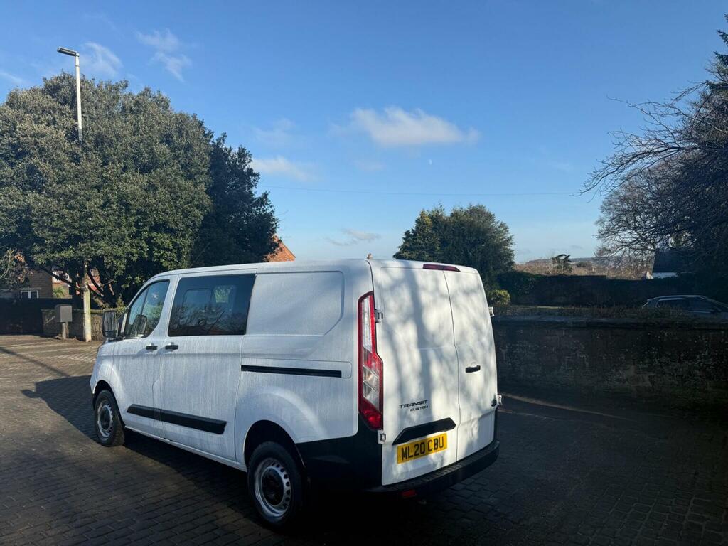 Ford Transit Custom 2.0 300 Ecoblue Leader Crew Van L1 H1 Euro 6 Ss ML20CBU White #3