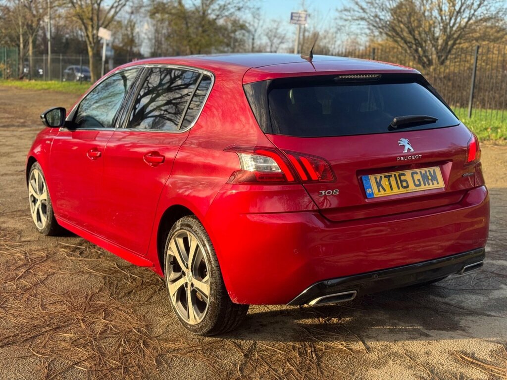 Peugeot 308 2.0 Bluehdi Gt Line Euro 6 Ss KT16GWM Red #4