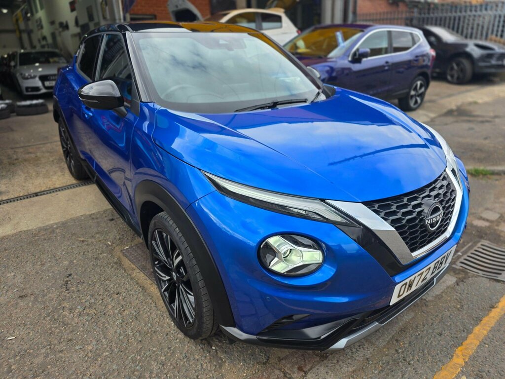 Nissan Juke 1.0 Dig-t Tekna Dct Euro 6 Ss OW72BBV Blue #4