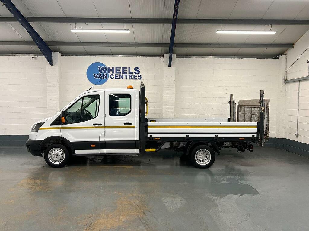 Ford Transit Custom Transit 2.0 350 Ecoblue Rwd L3 Double Cab Dropside White #2