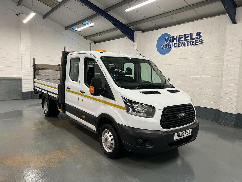 Ford Transit Custom Transit 2.0 350 Ecoblue Rwd L3 Double Cab Dropside White #3